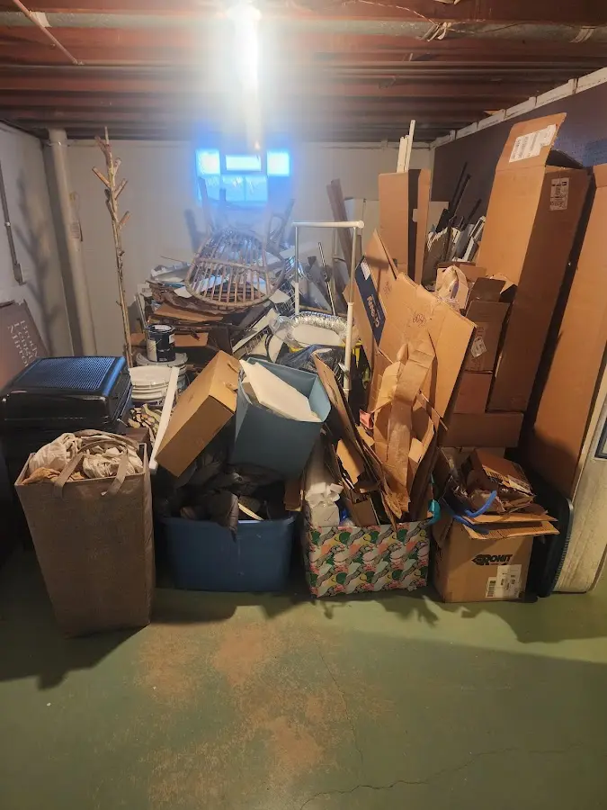 Roll-off dumpster container at job site for Yard Waste Dumpster Rental in La Homa